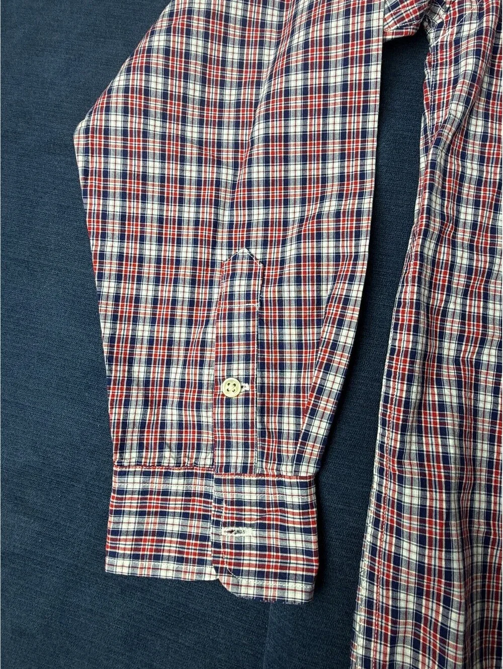Ralph Lauren Boys L 16/18 Plaid Button-Up Shirt Long Sleeve Cotton Pony